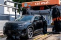 Summer Car Washing - Automatic station Royalty Free Stock Photo