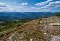 Summer Carpathian mountains view. Stony Gorgany massif, Ukraine