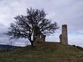 Ruins of summer castle on the hill