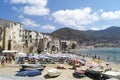 Summer in cefalu Royalty Free Stock Photo