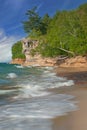 Summer, Chapel Rock and Beach Royalty Free Stock Photo