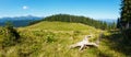 Summer mountain view Carpathian, Ukraine. Royalty Free Stock Photo