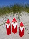 Summer Christmas: santas in sand