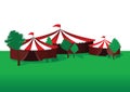 Summer circus background