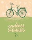 Summer city bicycle