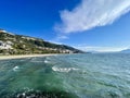 Summer cityscape of Vlore town. Adriatic sea, Albania.