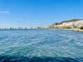 Summer cityscape of Vlore town. Adriatic sea, Albania.