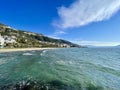 Summer cityscape of Vlore town. Adriatic sea, Albania.