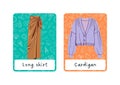 Summer Clothes And Accesories Tarjetas Educativas Recurso De EFL - 3 Royalty Free Stock Photo