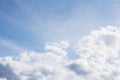 Summer clouds in the blue sky. Cloudscape. Beautiful background. Royalty Free Stock Photo