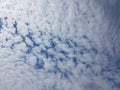 Summer cloudscape blue sky with clouds cloudy atmosphere natural empty blank background Royalty Free Stock Photo