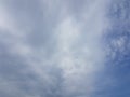 Summer cloudscape blue sky with clouds cloudy atmosphere natural empty blank background Royalty Free Stock Photo