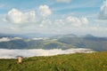 summer cloudy mountain landscape Royalty Free Stock Photo