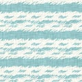 Aegean teal liner stripe patterned linen texture background. Summer coastal living style home decor fabric effect. Sea