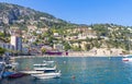 Summer coastline in Villefranche-sur-Mer, City of Nice, France Royalty Free Stock Photo