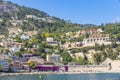 Summer coastline in Villefranche-sur-Mer, City of Nice, France Royalty Free Stock Photo