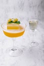 Summer Cocktail - Pornstar Martini on white