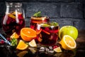 Summer cold sangria