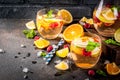 Summer cold sangria