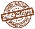 summer collection brown stamp