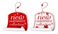 Summer collection labels. Royalty Free Stock Photo