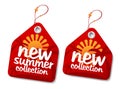 Summer collection labels. Royalty Free Stock Photo