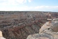 Summer in Colorado: Overlooking Columbus Canyon from Cold Shivers Point Near Rim Rock Drive in Colorado National Monument Royalty Free Stock Photo