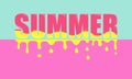 Summer - colorful banner.