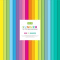 Summer colorful striped vertical line pattern vector