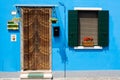 summer colourful house with door and window Royalty Free Stock Photo