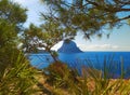 Summer comes, ready for the holidays in the unspoiled nature of the Balearic islands. to discover ibiza and its wonders, like the