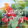 Summer Is Coming Card Design.