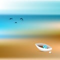 Summer concept. Ocean bluer beach background. Royalty Free Stock Photo