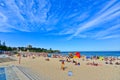 Summer at Coogee Beach, Sydney, Australia. Royalty Free Stock Photo