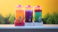 summer cool slush or smoothie iced fruit juice dispenser machine for refreshing