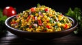 summer corn salad Royalty Free Stock Photo