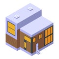 Summer cottage icon, isometric style Royalty Free Stock Photo