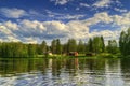 Summer cottage on the lake in Sweden