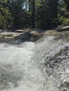 Summer Creek - Little Waterfall Close-Up