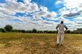 Summer Cricket - Blakesley - UK Royalty Free Stock Photo