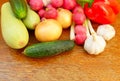 Summer crop of vegetables