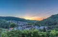 Summer dawn view of Yamashina, Kanazawa city, Japan