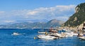Panoramic view of the Bay of Naples, Capri island - Italy Royalty Free Stock Photo