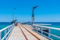 Summer day at Busselton jetty in Australia Royalty Free Stock Photo