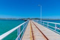 Summer day at Busselton jetty in Australia Royalty Free Stock Photo