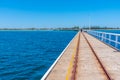 Summer day at Busselton jetty in Australia Royalty Free Stock Photo