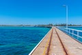 Summer day at Busselton jetty in Australia Royalty Free Stock Photo