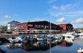 Ettan`s boat harbor in LuleÃÂ¥ Royalty Free Stock Photo