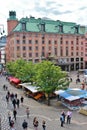 Summer day at HÃÂ¶torget Royalty Free Stock Photo