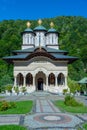 Summer day at Lainici Monastery in Romania